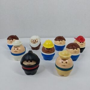 Vintage Little Tikes Toddle Tots Chunky People Lot of 9 Figures Retro Toddler